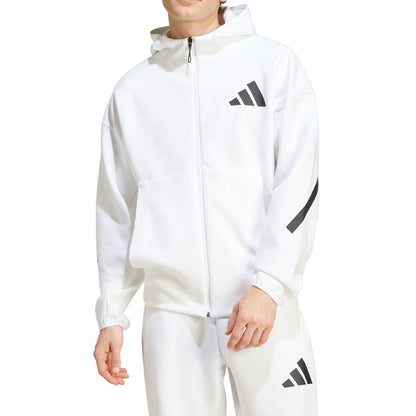 White Z.N.E Full-Zip Hooded Track Suit