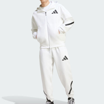White Z.N.E Full-Zip Hooded Track Suit