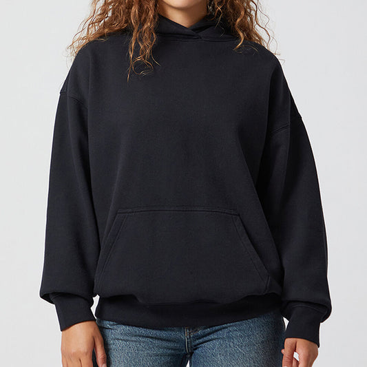 Women Black Pullover Hoodie