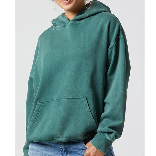 Women Green Pullover Hoodie