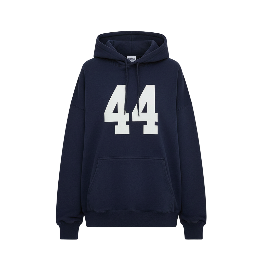 Women Dark Navy Pullover Hoodie - Garmentswear