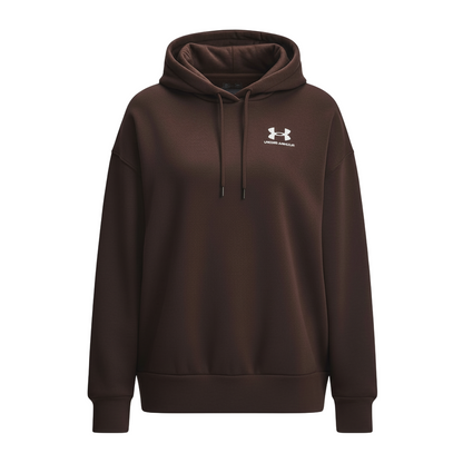 Women_s_Brown_Thermal_Fleece_Hoodie-Garmentswear