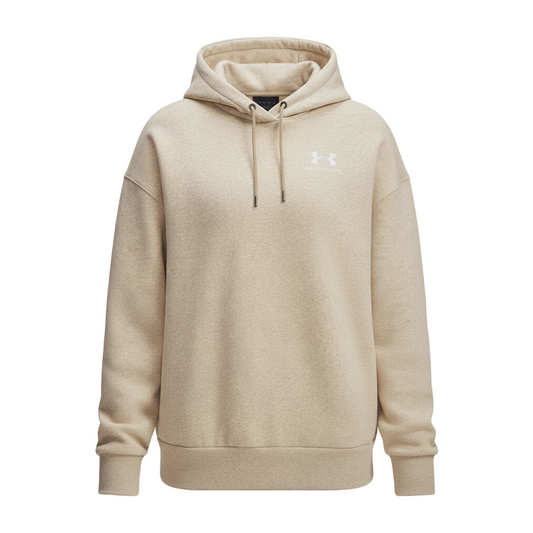 Women_s_Khaki_Light_Heather_Thermal_Fleece_Hoodie-Garmentswear