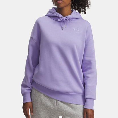 Person wearing a purple hoodie on a white background