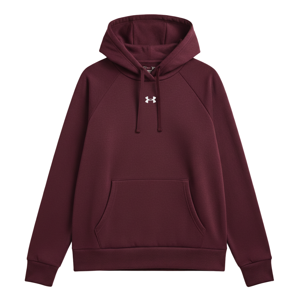 Women_s_Maroon_Thermal_Fleece_Hoodie-Garmentswear