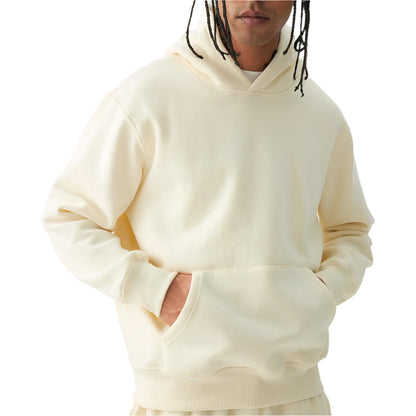 Yellow Solid Hoodie