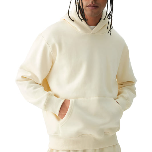 Yellow Solid Hoodie