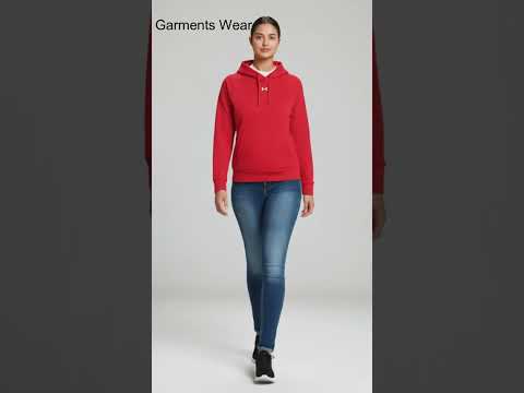 Women's Red Thermal Fleece Hoodie