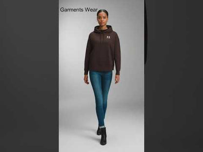 Women's Brown Thermal Fleece Hoodie