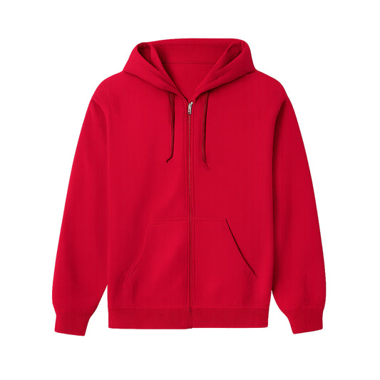 Red Zip-Up Hoodie