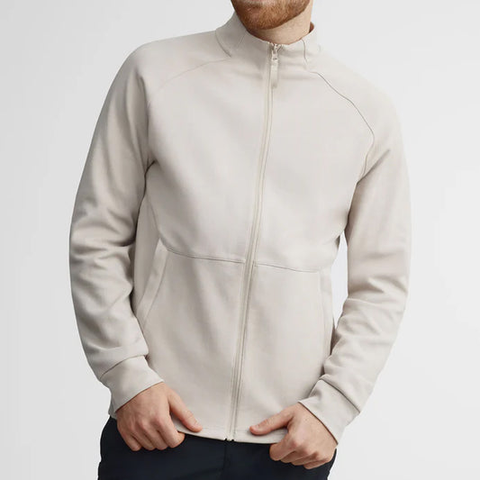 Stretch Mock Neck Athletic Hoodie